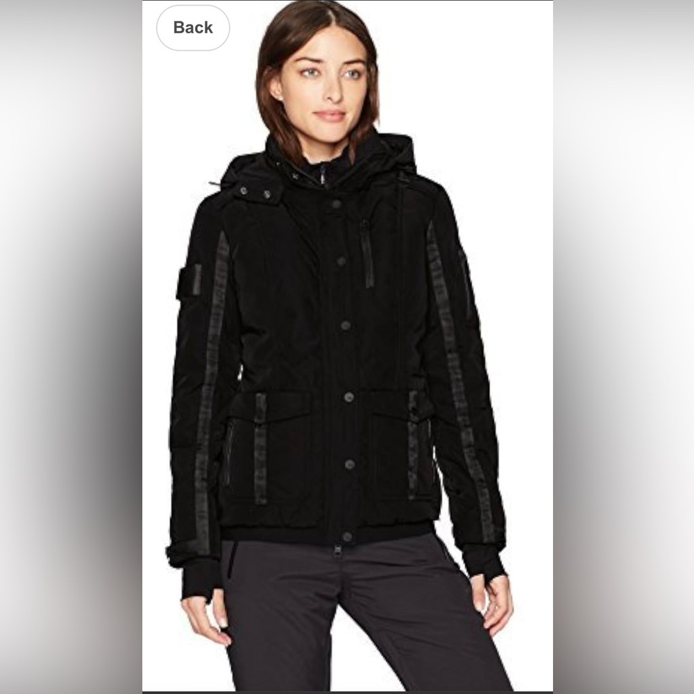 Blanc Noir Black Ski Jacket